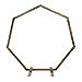 7ft Wooden Heptagonal Wedding Arch, Rustic Garden Arbor, Photo Booth Backdrop Stand, Boho Wedding Decor, Natural Wood Wedding Arch
