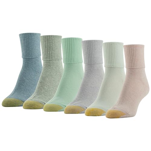 Image of GOLDTOE Women's Classic Turn Cuff Socks, Multipairs