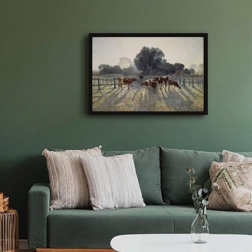 Impression sur toile Elioth Gruner cadre suspendu 50x76 cm
