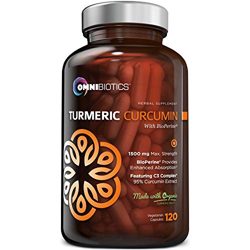 Organic Turmeric Curcumin Supplement 1500mg with BioPerine | 95% Standardized Curcuminoid Extract