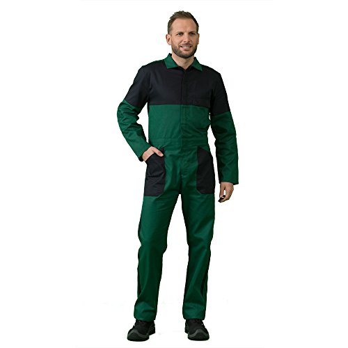 Hurry Jump Combinaison de Travail Bicolore 65PC/35C Vert/Noir T5 Cover