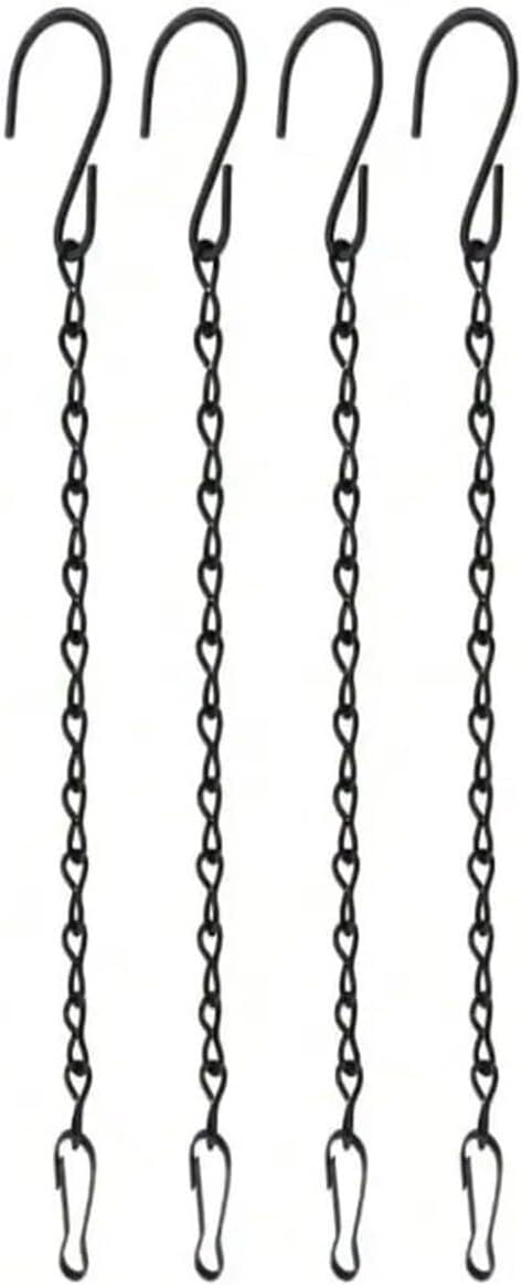 ESESE Hanging Plants Flower Basket Chain with Hooks,4PCS Pot Plant Grow Home Garden For Bird Feeders, Planters(50cm)