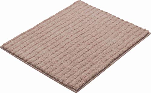 Grund 3D bath rug, ultra soft and absorbent, anti slip, RIFFLE, small mat 50x60 cm, choco cream, Riffle, Choco Cream - Image 2