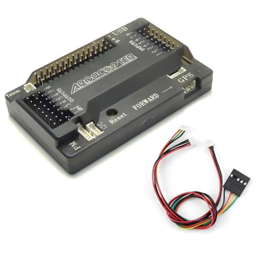 Image of Robocraze APM 2.8 Flight Controller with Built-In Compass | Arduino Compatible Drone Autopilot | MPU6000 Accelerometer & Gyro | Data Logging | UAV Controller for RC Aircraft
