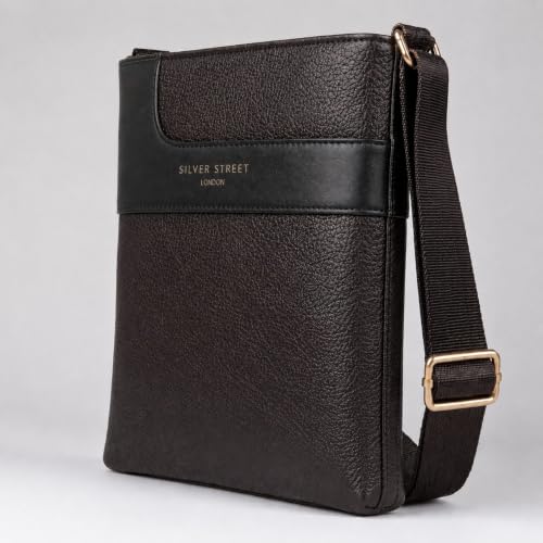 Image of Allen Cooper Premium Leather Sling Bag for Men | Crossbody Messenger Bag with Adjustable Shoulder Strap | Travel Organizer Shoulder Bag for Daily Use, Office & Outdoor Carry