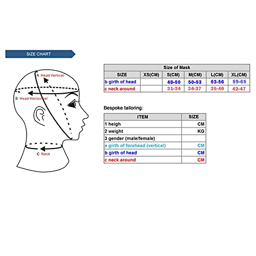 Máscara masculina de borracha com capuz de látex com máscara de látex aberta no nariz e mandíbula 0,