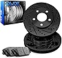 R1 Concepts Front Brakes and Rotors Kit |Front Brake Pads| Brake Rotors and Pads| Ceramic Brake Pads and Rotors |fits 2003-2009 Toyota 4Runner, 2005-2021 Toyota Tacoma, 2007-2014 Toyota FJ Cruiser