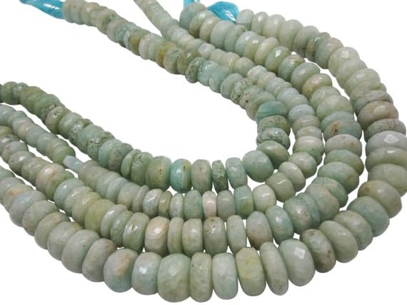 Quartz bleu aqua LKBEADS perles rondelles facettées haut de gamme pour création bijoux