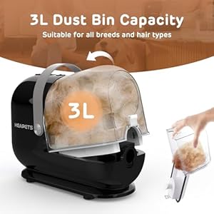 Dog grooming vacuum kit 3l pet grooming vacuum with 7 pet grooming tools dog vacuum for shedding grooming at home with low noise electric clipper and brush black   cucciolini doodles