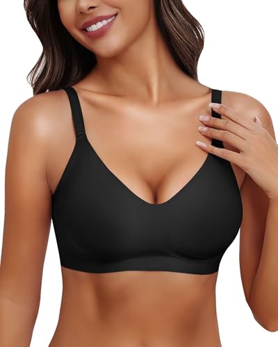 Womens Wireless Bras Seamless Comfortable Push Up No Underwire Bralette Supportive Full Coverage Everyday Bra - Main Image