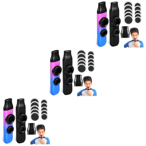 Kazoo à double membrane réglable TOYANDONA avec membranes de remplacement acoustiques