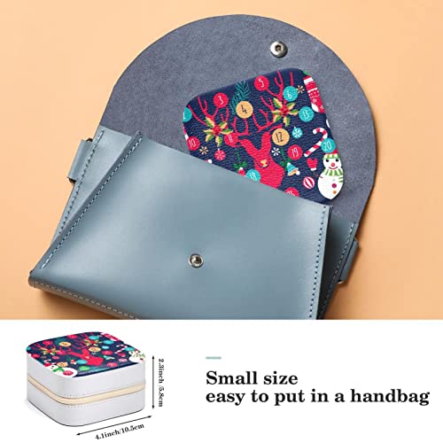 Boîte à bijoux pour bague et collier format compact avec compartiments - 4