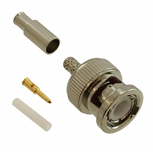 Amphenol, 031-315-RFX, BNC Connector Plug, Male Pin 50 Ohm Free Hanging (In-Line) Crimp