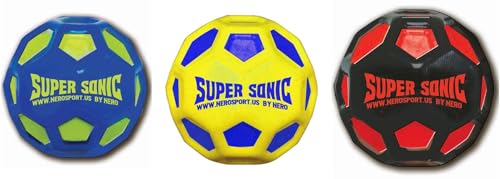 Nero Sport Supersonic High Bounce Reaction Ball Reflex and Agility Trainer Fast Bouncing Helps with Eye Coordination Ball Chasing and Catching Balls Moderate Erratic Bounce Hand Rubber Training Ball