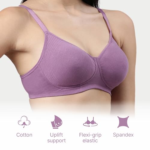 Image of Enamor Innovations Fabcool Encircled Side Support Shaper, Non Padded, Wirefree, High Coverage, Women's Cotton Everyday Bra - A042 (Available in Plus Sizes)