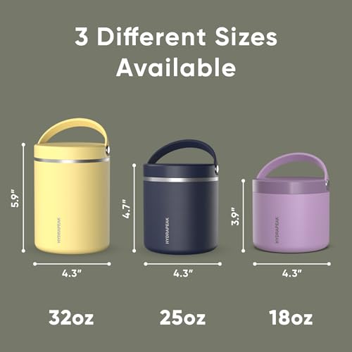 Image of Hydrapeak 32oz Stainless Steel Vacuum Insulated Food Jar | for Hot Food and Cold Food, Wide Mouth Leak-Proof Soup for Adults, 10 Hours Hot and 16 Hours Cold (Camo) (Pack of 2)