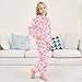HXshaoye Fashion Pink Butterfly Plush Pjama Set 2 PCS Pjs Set Sleepwear Long Sleeve Top with Bottom para ninas 10-12