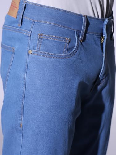 Image of Hubberholme Men Black Cotton Fabric Relaxed Fit Mid-Rise Stretchable Jeans
