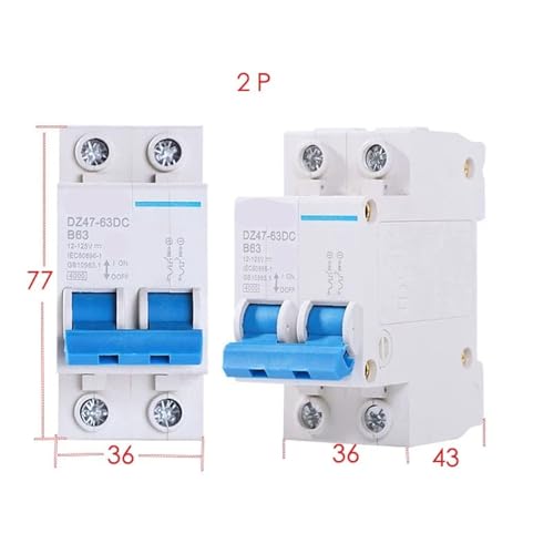 Disjoncteur CC 12V résout les surcharges électriques 32A 2P