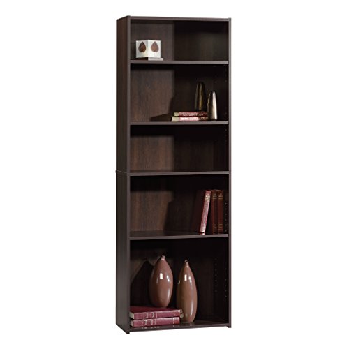 Sauder Beginnings 5Shelf Bookcase, Cinnamon Cherry finish