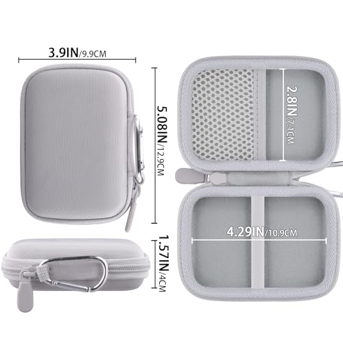 Khanka Etui Kompatibel mit PLAUD Note Pro/PLAUD Note KI Digitales Diktiergerät,Tasche Tragbare Aufbewahrungstasche für PLAUD Note Pro/PLAUD Note KI Audiorecorder mit Karabinerclip,nur Etui