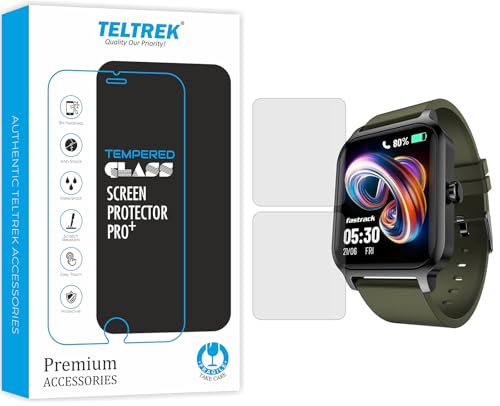 Image of Screen Protector Compatible With Fastrack Revoltt FS1 Smartwatch, Full Hydrogel TPU Screen Guard not a Tempered Glass (Pack of 2)