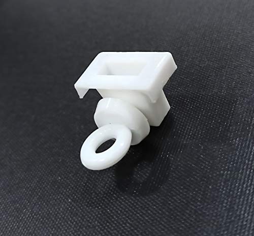 Image of FAPBADRI Heavy End Cap /Lock for C Channel /Curtain Track - Colour: White - Material: Plastic - 100 Pieces