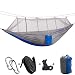Produktbild KEPEAK Single & Double Camping Hängematte mit Moskitonetz und Baumgurten, leichte tragbare Nylon-Hängematte, Beste Fallschirm-Hängematte für Rucksackreisen, Camping, Reisen, Strand, Hof
