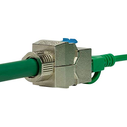Módulo Keystone CAT 8.1 STP sin herramientas para panel de rack de servidor de 16,5 mm 6