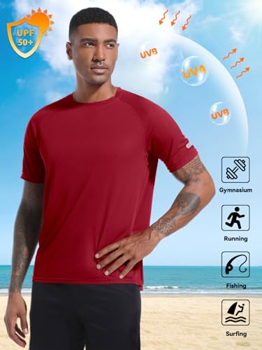 Image of Men's Quick-Dry Sportswear T-Shirts,4 /6 Pack Breathable Moisture Wicking Gym Tops for Training & Workout,Short Sleeve Tees