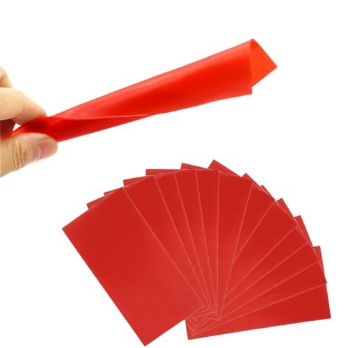 Image of Dental Base Plate Wax - Molding Casting Wax Sheet Denture Material Red /Pink Utility Wax Sheets for Dentist or Jewelry Lab Dentist Auxiliary Material (Extra Large-2)