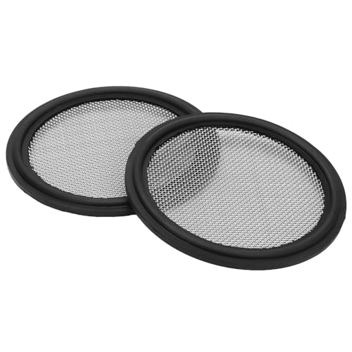 Image of DERNORD 2 Pack 2 inch Sanitary Tri-Clamp Gasket Buna-N (NBR) w /Stainless Bonded Type Screen 30 Mesh