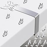10 Stück Tischdeckenklammern,Edelstahl Silber Schmetterlingsform Tischklammern Outdoor,Dreieckige Form Antirutsch Tischtuchklammern,Tischdecke Klammern für Picknick Outdoor Events Bankette Hochzeiten