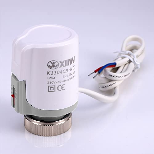 4x Stellmotor Fussbodenheizung 230v Thermischer Stellantrieb stromlos geschlossen NC M30x1,5 Thermot Stellmotor