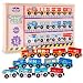 Wooden Train Set with Box and Cover (12 Set) Toys for Kids