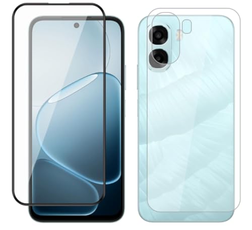 Image of FabeKee Tempered Glass Screen Protector Compatible for Oppo A6X | Front And Back Screen Guard With camera lens protector