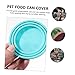 ORFOFE 4pcs Silicone Pet Can Covers Food Storage Lids for Dog and Cat Food Bpa- Dishwasher Safe Keeps Fresh Gray Green