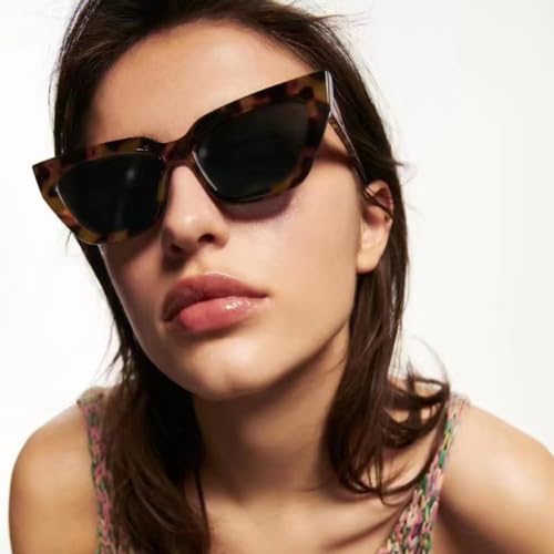 Fashion Vintage Square Sunglasses Women Retro Cat Eye Small Frame Sun Glasses For Female Travel Style2