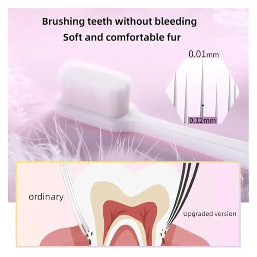Cepillos de dientes para dientes sensibles y adultos con cerdas ultra suaves manual PT-5ge 5bl 6