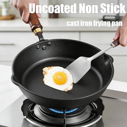 Wok de Hierro Macizo 24 cm con Tapa y Espátula miniatura 5