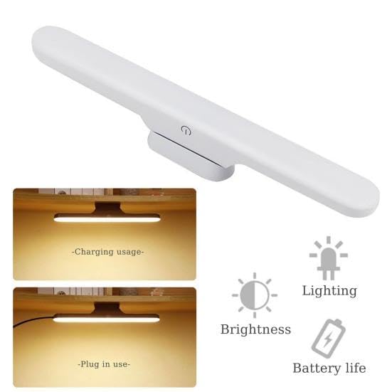 Image of GRAVIN Desk Light LED Light Eye-Caring Reading Light USB Rechargeable Adjustable Angle Stepless Dimming Magnetic Suitable for Bedroom Bed Cupboard Closet Wall Hanging Car. 1 Pack