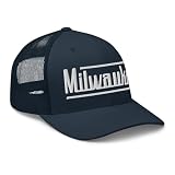 Retro Milwaukee Trucker Cap Vintage Milwaukee WI Trucker Hat Navy