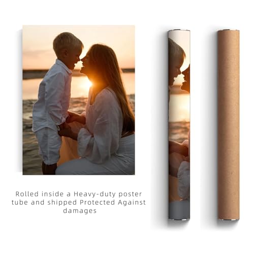 GZZFXXD Personalized Custom 40''x60'' Canvas Prints with Your Photo/your Image Large Wallart Wall Decor for Bedroom Dining room Living room Children's room(Unframed)