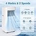 Coolblus Portable Air Conditioner,8500 BTU Portable ac units up to 360 Sq.Ft,Portable ac units for Homeowner,Renter,family White