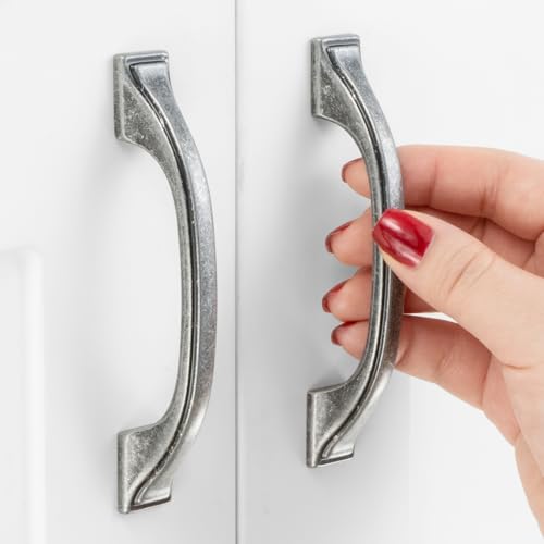 ASKANO 10 Pack 3 Inch Antique Iron Cabinet Pulls Antique