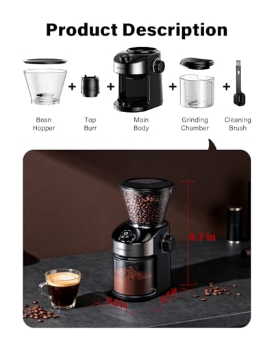 SHARDOR Burr Grinder Electric 4.0