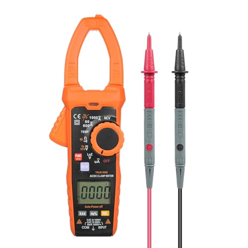 Image of Digital Clamp Meter True RMS 6000 Counts Digital Electrical Tester Meter Auto-Ranging Measures AC /DC Voltage AC /DC Current Resistance Capacitance Temperature Continuity Duty-Cycle
