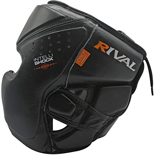 Rival Boxing Rhg10 Intelli-Shock Headgear, D3O Front And Side Padding, Hook And Loop Back Adjustment With Lace On Top, And Anatomical Rear Head Pad Every Time #TOP3