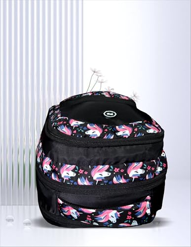 Image of PB Pearlbags LARSEN 21L Printed Casual Backpack,3 Compartment,Premium Fabric,Water Resistant Anti Theft,School & College Bag for Boys and Girls,Office & Travel Bag for Men and Women,46X31X15 Cms