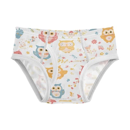 KLL Cute Owl Animal Cartoon Toddler Boys' Pure Cotton Underwear Cute Undies